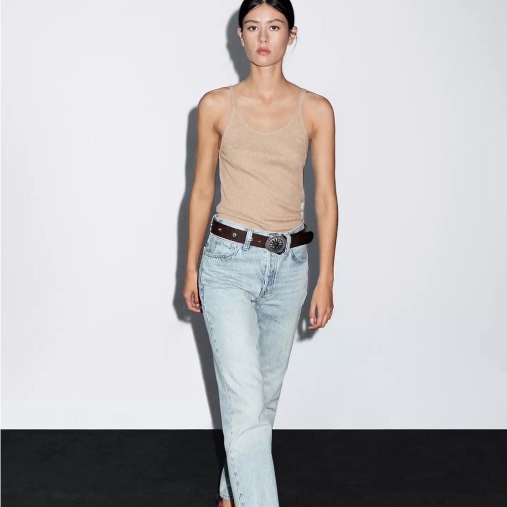 100% cotton Marl Strappy Top
